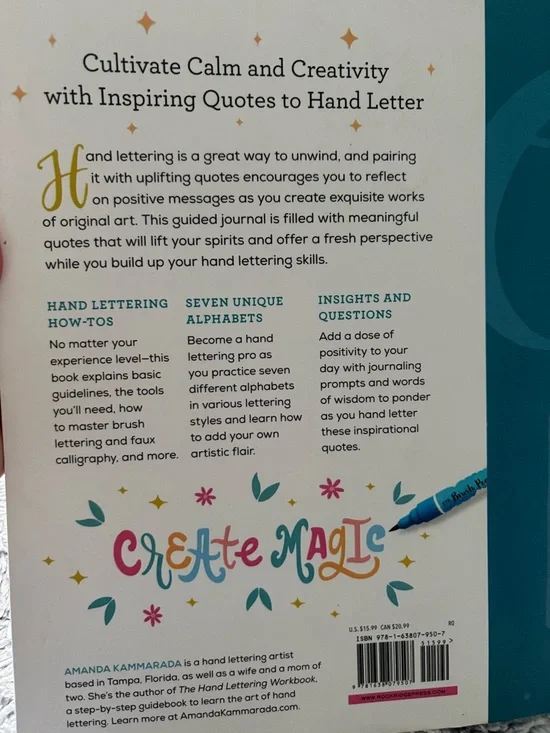 Creative Lettering Journal with Inspirational Quotes - Picture 2 of 8